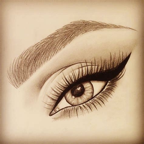 drawings of pretty eyes|female eyes drawing.